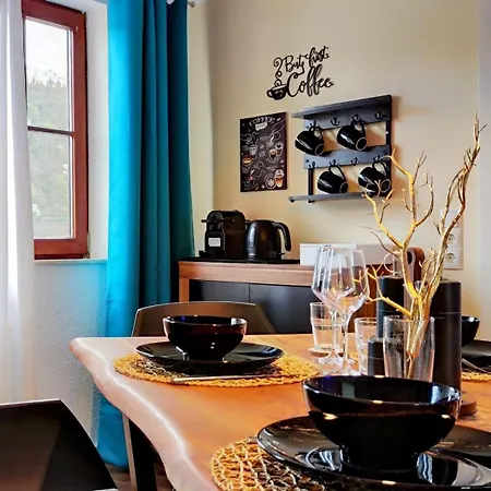 公寓 Direkt Am Rhein Mit Burgblick Nahe Rheinsteig Bis 8 Personen, 2 Baeder, 4 Zimmer, Kueche, Netflix 考布