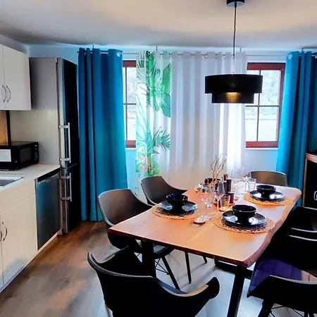 公寓 Direkt Am Rhein Mit Burgblick Nahe Rheinsteig Bis 8 Personen, 2 Baeder, 4 Zimmer, Kueche, Netflix 考布