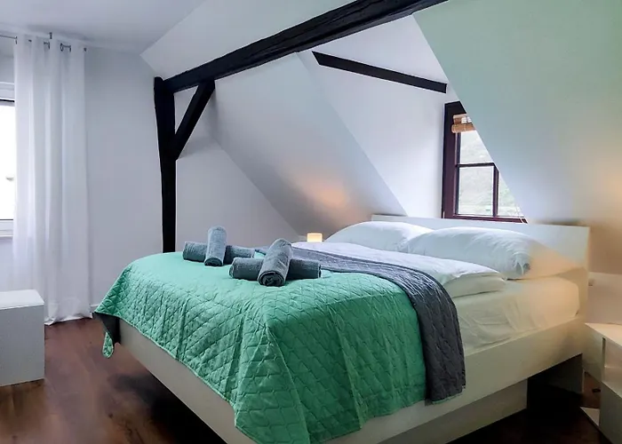 Direkt Am Rhein Mit Burgblick Nahe Rheinsteig Bis 8 Personen, 2 Baeder, 4 Zimmer, Kueche, Netflix